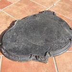 Antik speciális kályha alátét öntött vasból K 4 jelöléssel.... fotó