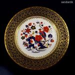 MESESZÉP ARANYOZÁSSAL ... MADARAS DEKORRAL AYNSLEY PORCELÁN KÍNÁLÓ X fotó