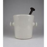1T120 Antik Drasche porcelán patika mozsár 4.22kg fotó