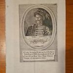 Adam Forgacs rézmetszetű mellképe, alatta Neuheusel várképével.1665!Ortelius. fotó