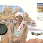 Botswana Érmés boríték bélyeggel. fotó
