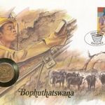 Botswana Érmés boríték bélyeggel. fotó