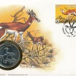 Szenegál Világ Vadvédelmi Alap 30. évford. Érmés boríték bélyeggel. Gazella fotó