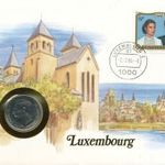 Luxemburg Érmés boríték bélyeggel. fotó
