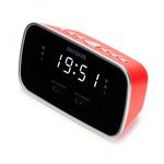 Aiwa CRU-19RD Rádiós ébresztőóra, piros színben fotó
