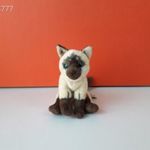 Eredeti Anna Club CICA plüss macska ! 21 cm-es Sziámi cica kabala figura ! EXTRA ! ÉLETHŰ ! fotó