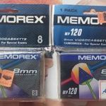 2-DB MEMOREX 8mm VIDEO 8 MP 120 Hi8 VIDEOKAMERA KAZETTA VIDEÓ KAZETTA MEMOREX fotó
