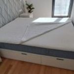 IKEA NORDLI fehér ágykeret 6 db tárolóval 200X160 fotó