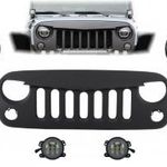 Elülső összeszerelő rács és LED lámpák a JEEP Wrangler Rubicon JK (2007-2017) Angry Bird Design s... fotó
