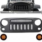 Elülső összeszerelő rács és LED-es lámpák a JEEP Wrangler Rubicon JK (2007-2017) Angry Bird Desig... fotó