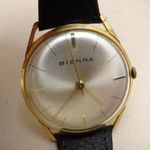 BIENNA 17 KÖVES SVÁJCI FÉRFI FELHÚZÓS KARÓRA MADE SWISS RÉGI RETRO ARANYOZOTT fotó