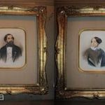 LIEDER FRIGYES ÉS FIA: BIEDERMEIER HŐLGY + ÚR PORTRÉ NOWOTNY WIEN FESTMÉNY 1847 + KORABELI KERET fotó