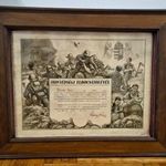 Ritka-Nagy-Horthy Obsit-Losonczy István-5.Honv.Tüzérosztàly-Nagymàgocs-1930-(80/63cm)- fotó