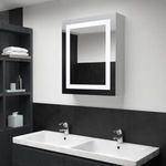 tükrös fürdőszobaszekrény LED világítással 50 x 13 x 70 cm fotó
