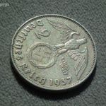 Németország, horogkeresztes ezüst birodalmi 2 Márka (Reichsmark), 1937 D fotó