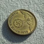 Németország, horogkeresztes birodalmi 10 Pfennig (Reichspfennig), 1938 B fotó