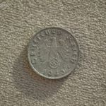 Németország, horogkeresztes birodalmi 1 Pfennig (Reichspfennig), 1943 A fotó