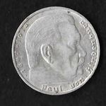 1938. "B" Németország 2 Reichsmark Hindenburg horogkeresztes érme ( Ag ) fotó
