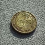 Németország, horogkeresztes birodalmi 5 Pfennig (Reichspfennig), 1939 A fotó