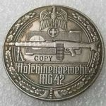 Machinegewehr 42 MG42 Géppuska 50mm Náci Birodalmi Emlékérme Másolat No.244 fotó