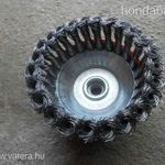 ÚJ DRÓTCSISZOLÓ DRÓTKORONG KÖRKEFE 100mm fotó