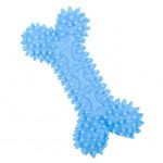 Gumicsont kutyajáték 15 cm - Világoskék fotó