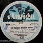 RÉGI AMIGA GRAMOFON LEMEZ WIR TANZEN ENGLISH WALTZ fotó