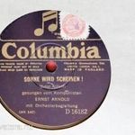 COLUMBIA ANGOL GRAMOFON NAGYLEMEZ ERNST ARNOLD 30CM fotó