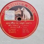 HIS MASTERS VOICE GRAMOFON NAGYLEMEZ MICHELE FLETA TENOR 30CM fotó