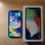 Apple iPhone X Space Gray Független Karcmentes Garival ! fotó