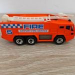 Matchbox MB8 orange airport fire truck fotó