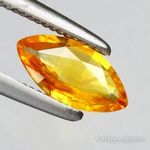 0.52ct 7.9x4mm Gyönyörűséges Narancs Zafír Ékkő, High-End minőség fotó