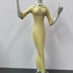 Hollóházi art deco cseresznyevirág porcelán figura fotó