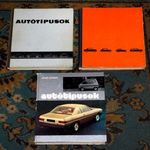 3 db Liener György - Autótípusok 1961, 1964, 1977 gyűjtemény egyben fotó