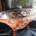 ART DECO rózsaszín lábakon álló kináló 1932 fotó