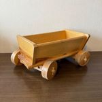 Retro fa játékszekér lovacskához fotó