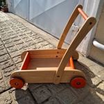 Fa játék szekér kocsi járássegítő készségfejlesztő voilá gyerek fotó
