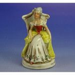 0I889 Régi barokk porcelán úrhölgy márkinő figura fotó