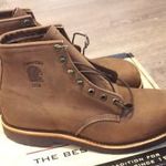 Chippewa férfi bakancs csizma Méret: 45 Készült: USA Harley Davidson-osok kedvence kézműves termék fotó
