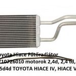 Toyota Hiace Fűtőradiátor 8710726010 motorok 2, 4d, 2, 4 td, 2, 5d4d TOYOTA HIACE IV, HIACE V fotó
