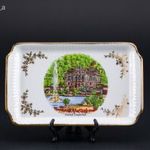 Kunst Palette Regnitzlosau Germany porcelán kis tálka, tálca fotó