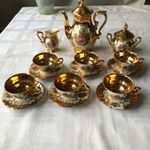 - Barentuer Bavaria aranyozott, jelenetes kávéskészlet porcelán - fotó