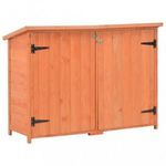fa kerti fészer 128x42x91 cm fotó