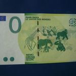 BELGIUM 0 MEMO EURO MAJOM GORILLA ZSIRÁF PANDA ELEFÁNT! RITKA EMLÉK PAPÍRPÉNZ! UNC! fotó