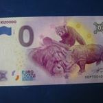 NÉMETORSZÁG 0 EURO 2022 KIZOODO ORRSZARVÚ VÖRÖS PANDA MAJOM! RITKA EMLÉK PAPÍRPÉNZ fotó