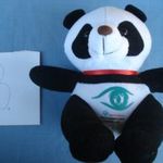 PANDA OLIMPIA KABALA PLÜSS FIGURA SANGHAI 2007 fotó