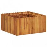 tömör akácfa kerti magaságyás 50 x 50 x 25 cm fotó
