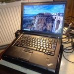 Lenovo Thinkpad T400 Core2 laptop + dokkoló, 4/60 GB, WIN 10, 2 órás akku fotó