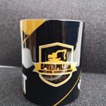 CATERPILLAR bögre (DÓZER-KOTRÓ az oldalán) magasfényű EREDETI-ORIGINAL fotó