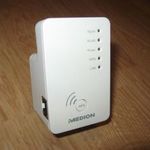 Gyenge a wifi? Medion Wifi Ismétlő Jelismétlő Repeater Access Point Kliens MD 86464 WLAN Erősítő fotó